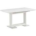 GENT raztegljiva miza Nika III, bela visok sijaj, 160/210x90 cm