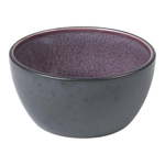 Skleda iz črne keramike z notranjo glazuro v vijolični barvi Bitz Mensa, premer 10 cm