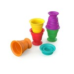 BABY EINSTEIN Toy maxi priseski 6 kosov Stack &amp; Squish Cups ™ 6m +