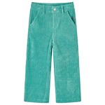 vidaXL Otroške hlače žamet mint zelena 104