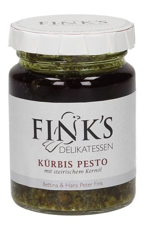 Fink's Delikatessen Pesto z bučo in štajerskim bučnim oljem - 106 ml