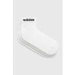 adidas Unisex nizke nogavice Linear Ankle Socks Cushioned Socks 3 Pairs HT3457 Bela