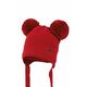 Otroška kapa Jamiks rdeča barva - rdeča. Otroški kapa iz kolekcije Jamiks. Model izdelan iz enobarvne pletenine.
