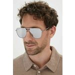 Sončna očala Michael Kors KESWICK moška, črna barva, 0MK1156 - črna. Sončna očala iz kolekcije Michael Kors. Model z zrcalnimi stekli in okvirji iz kovine. Ima filter UV 400.