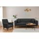 Atelier Del Sofa Garnitura raztegljivega kavča in postelje, LİONES-TKM1-1053