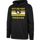 Pittsburgh Penguins NHL Burnside Distressed Hoodie Black M Hokejski pulover