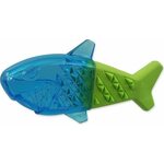 Igrača Dog Fantasy shark cooling zeleno-modra 18x9x4cm