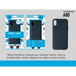 Silikonski ovitek za Samsung Galaxy A80 - črn
