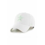 Kapa s šiltom 47 brand MLB Houston Astros bela barva, BCPTN-MVPSP10WBP-WH00 - bela. Kapa s šiltom vrste baseball iz kolekcije 47 brand. Model izdelan iz pletenine z nalepko.