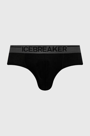Funkcijsko perilo Icebreaker Merino Anatomica črna barva - črna. Funkcionalno spodnje perilo iz kolekcije Icebreaker. Model izdelan iz elastičnega materiala z merino volno.