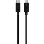 Belkin Thunderbolt 3 kabel, USB-C na USB-C, 100W, 5K/Ultra HD, 0.8m, črn (F2CD084bt0.8MBK)