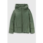 Otroška jakna Coccodrillo zelena barva - zelena. Otroški jakna iz kolekcije Coccodrillo. Podložen model, izdelan iz gladkega materiala.