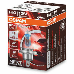 Osram Night Breaker Laser 12V-60 / 55W H4 halogenska žarnica