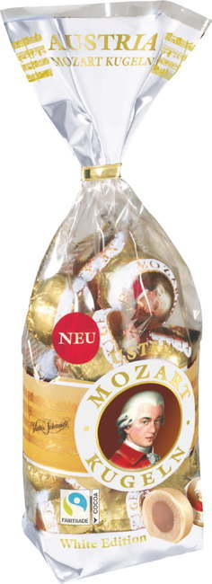 Austria Mozartkugeln Čokoladne praline - bela čokolada - 231 g