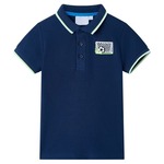 vidaXL Otroška polo majica mornarsko modra 104