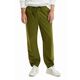 Bombažne hlače Desigual zelena barva - zelena. Hlače iz kolekcije Desigual. Model izdelan iz enobarvnega materiala.