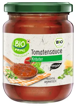 Bio paradižnikova omaka - zelišča - 350 ml