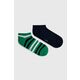 Nogavice Tommy Hilfiger moški, zelena barva - zelena. Kratke nogavice iz kolekcije Tommy Hilfiger. Model izdelan iz elastičnega materiala. V kompletu sta dva para.