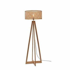 Stoječa svetilka v naravni barvi z bambusovim senčnikom (višina 145 cm) Java – Good&amp;Mojo