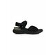 Sandali Geox D SORAPIS + GRIP ženski, črna barva, D45TBA 01511 C9999 - črna. Sandali iz kolekcije Geox. Model izdelan iz trpežnega platnenega materiala.
