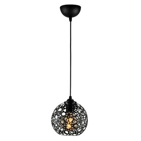 Črna viseča svetilka s kovinskim senčnikom ø 17 cm Fellini – Opviq lights