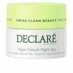 Declare Nočna revitalizacijska krema in maska za občutljivo kožo Vegan Nature Night Spa ( Revita l ising Cre