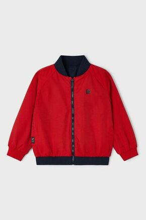 Otroška dvostranska jakna Mayoral rdeča barva - rdeča. Otroška obojestranski plašč iz kolekcije Mayoral. Lahek model izdelan iz enobarvne tkanine.