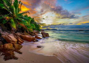 ENJOY Seychelles Beach at sunset sestavljanka 1000 kosov