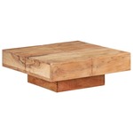 vidaXL Klubska mizica 80x80x28 cm trden akacijev les
