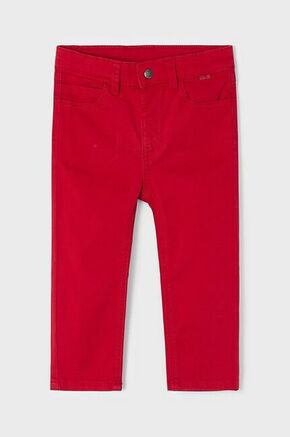 Otroške hlače Mayoral rdeča barva - rdeča. Otroški Hlače iz kolekcije Mayoral. Model izdelan iz enobarvne tkanine.