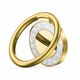 Večnamenski magnetni nosilec za telefon Tech-Protect Glitter Gold