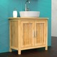 EISL Kopalniška omarica za umivalnik bambus 67x28x60 cm