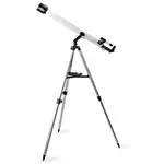 Nedis Telescope | Aperture: 50 mm | Focal length: 600 mm | Finderscope: 5 x 24 | Maximum working height: 125 cm | Tripod | Black / White