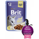 Brit Premium mokra hrana za odrasle mačke, govedina v omaki, 85 g, 24 kos
