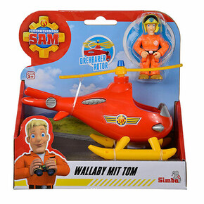 Simba Mini figurica gasilca Sama Helikopter Wallaby