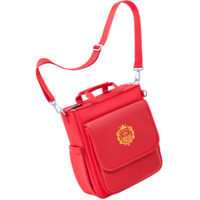 Klarion Rdeča elegantna retro šolska torba z britanskim motivom Lily