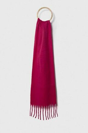 Šal z volno Answear Lab roza barva - roza. Šal iz kolekcije Answear Lab. Model izdelan iz enobarvne tkanine. Izjemno mehek material.
