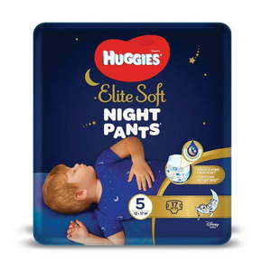Huggies hlačke iz plenic Elite Soft Pants Over Night vel. 5