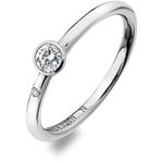 Hot Diamonds Luksuzen srebrni prstan s topazom in diamantno vrhovo DR206 (Obseg 52 mm) srebro 925/1000