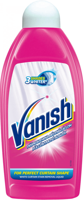 Vanish za čiščenje belih zaves