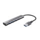 TRUST USB hub Halyx, 4 portni razdelilnik, siv 24947