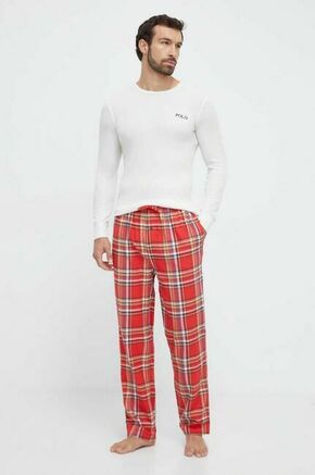 Pižama Polo Ralph Lauren moška - pisana. Pižama iz kolekcije Polo Ralph Lauren. Model izdelan iz kombinacije gladkega in vzorčastega materiala. Model iz izjemno udobne tkanine z visoko vsebnostjo bombaža.