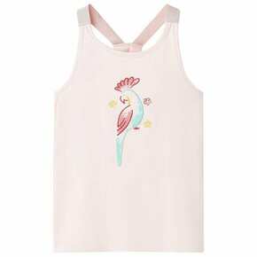 VidaXL Otroška majica z naramnicami nežno roza 104