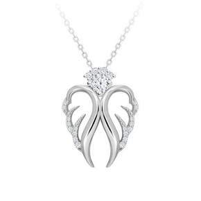 Preciosa Nežna srebrna ogrlica Angelic Hope 5293 00 (Dolžina 40 cm) srebro 925/1000