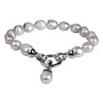 JwL Luxury Pearls Zapestnica iz pravih sivih biserov JL0558