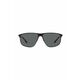 Sončna očala Emporio Armani moški, črna barva - črna. Sončna očala iz kolekcije Emporio Armani. Model z enobarvnimi stekli in okvirji iz kombinacije umetne snovi in kovine. Ima filter UV 400.