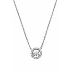 Srebrna ogrlica Michael Kors - srebrna. Ogrlica iz kolekcije Michael Kors. Model z okrasnim elementom izdelan 925 srebra.