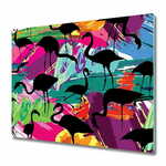 tulup.si Steklena podloga za rezanje Flamingos 2x30x52 cm