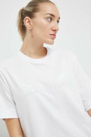 Športna kratka majica Calvin Klein Performance Effect bela barva - bela. Športna kratka majica iz kolekcije Calvin Klein Performance. Model izdelan iz materiala z visoko vsebnostjo bombaža.