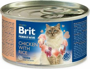 Konzerva Brit Premium by Nature piščanec z rižem 200g